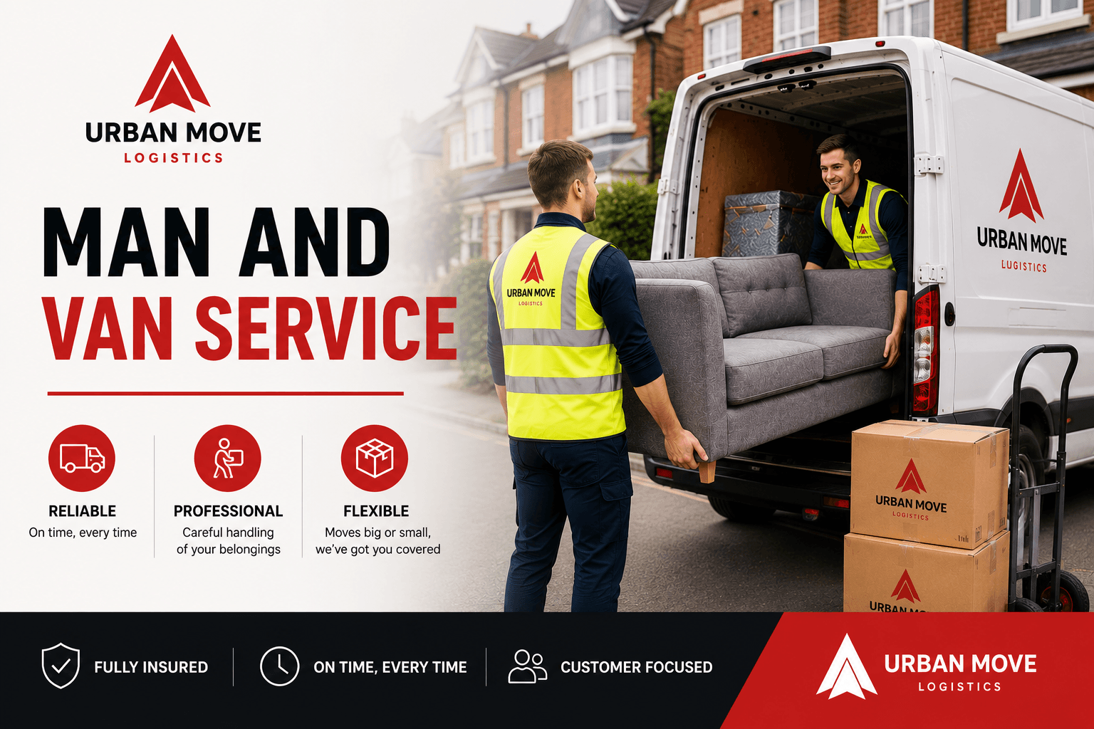 UrbanMove Removals Man and Van Cleaning Services Ltd man and van team loading furniture for a local move in Aberdeen